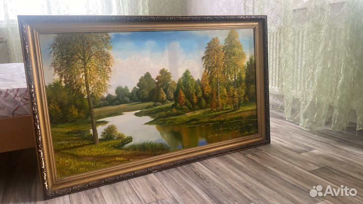 Картина маслом на холсте в раме