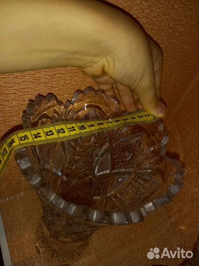 Хрустальные вазы для цветов СССР