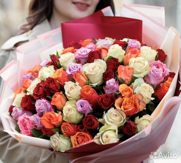 Розы Цветы Доставка 25 51 101 151 опт