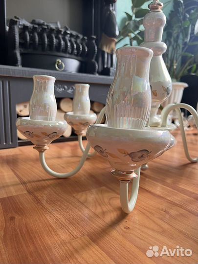 Люстра винтаж, фарфор, СССР, ретро