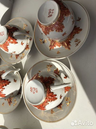 Чайные сервизы СССР вербилки и кузяево, пары