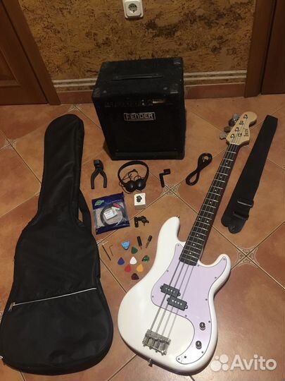 Бас-гитара Irin Press комбо Fender и полный набор