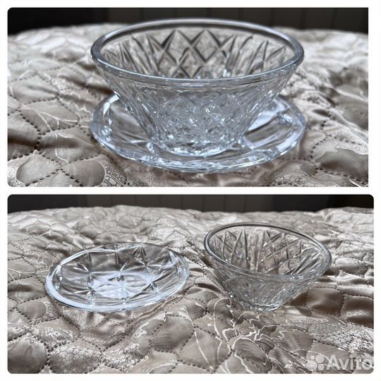 Хрустальные салатники, конфетницы СССР