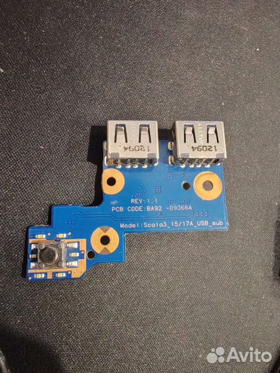 Доп плата с разъемами USB Samsung NP300E5A