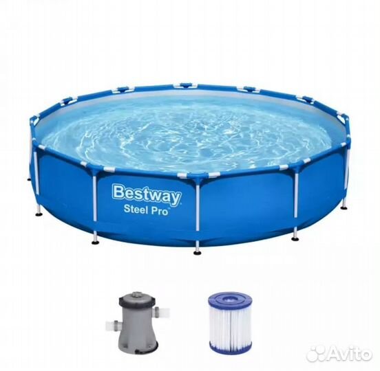 Каркасный бассейн Steel Pro 366х76см, 6473л