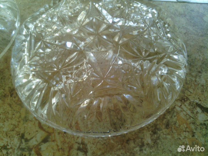 Менажница. Хрусталь. СССР. 2 шт
