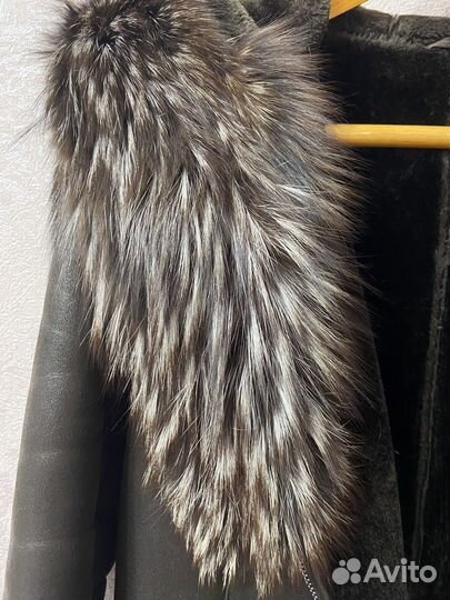 Женская кожаная дубленка