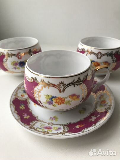 Чайная пара костяной фарфор