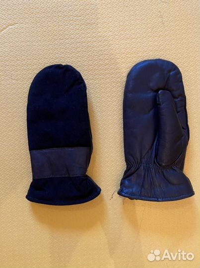 Варежки и перчатки кожаные