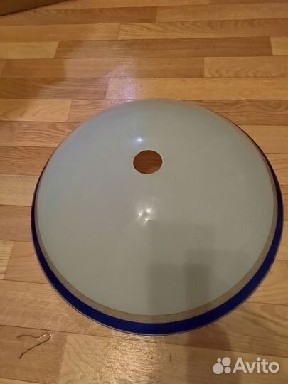 Плафон огромный белый стеклянный 50 см новый