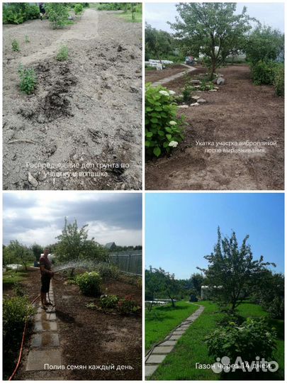 Вспашка, фрезеровка земли минитрактором