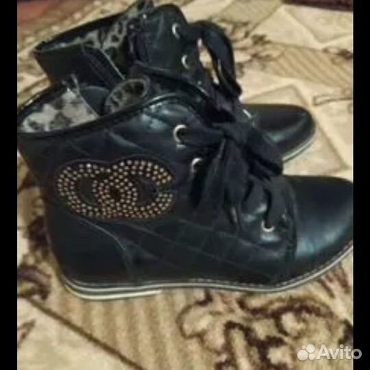 Ботинки девочке 32 размер, осень-весна