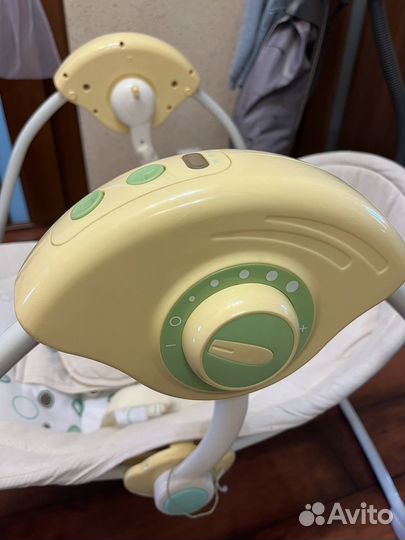 Детские электронные качели шезлонг