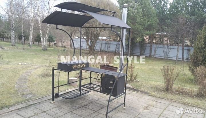 Мангал с крышей