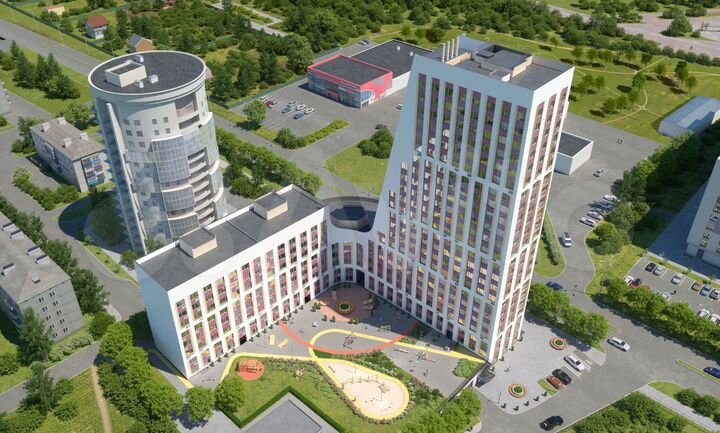 2-к. квартира, 48,7 м², 2/23 эт.