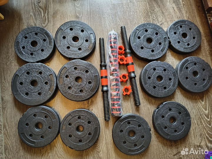 Новые гантели каждая по 10 кг (модель 203)