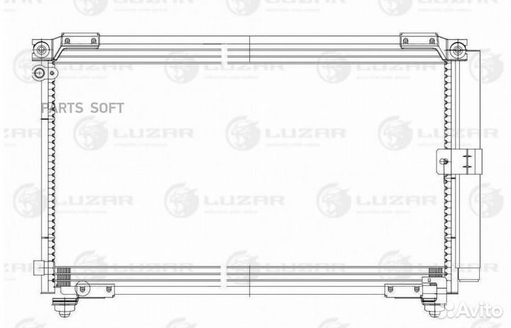Luzar lrac 1927 Радиатор кондиционера Toyota Ipsum