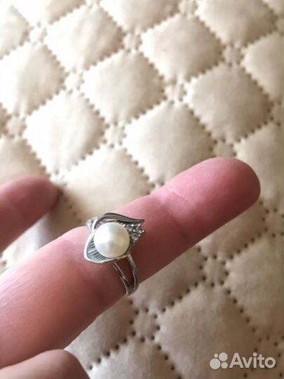 Серебряное кольцо с натуральными камнями