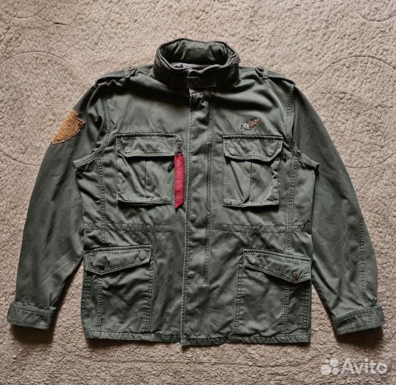 Куртка М-65 Alpha Industries винтаж оригинал XL-L