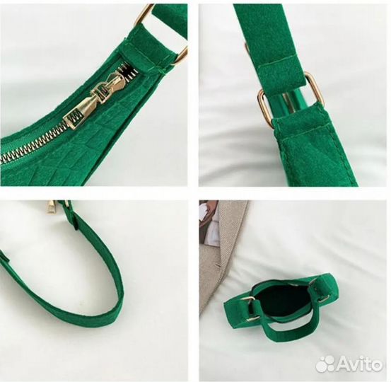 Сумка женская на плечо из войлочной ткани