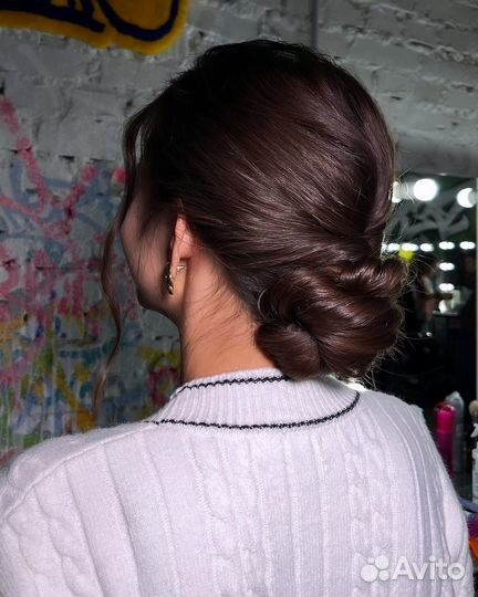 Прическа укладка макияж полный образ