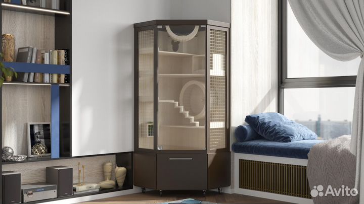 Витрина - клетка для шиншилл, дегу