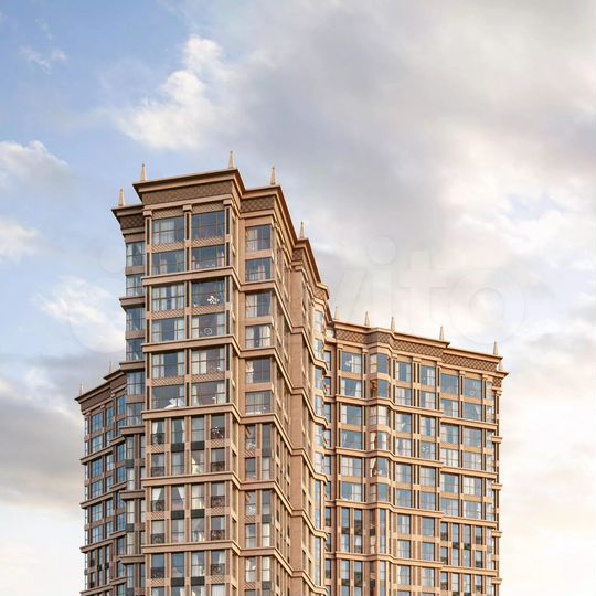 2-к. квартира, 107,3 м², 2/25 эт.