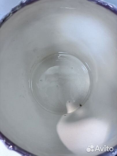 Старинная фаянсовая ваза (кашпо)