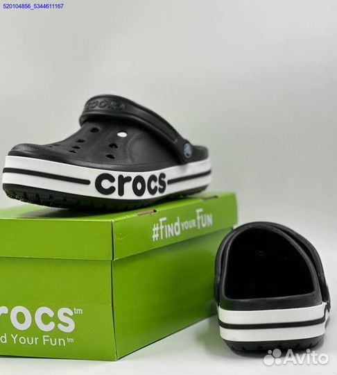 Женские Тапки Кроксы Crocs Black (Арт.39204)