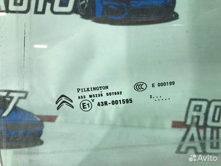 Стекло двери задней левой Citroen C4 9203KR