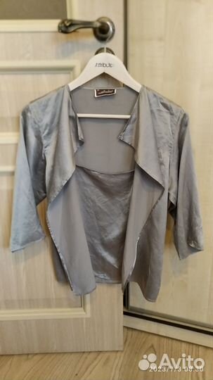 Натуральный шёлк блуза винтаж