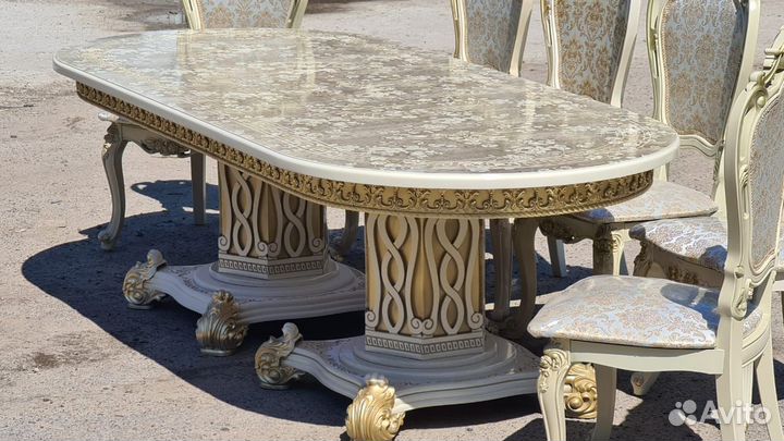 Стол и стулья Люкс