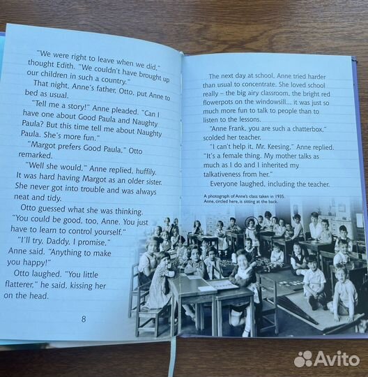 Книга об Анне Франк на английском языке
