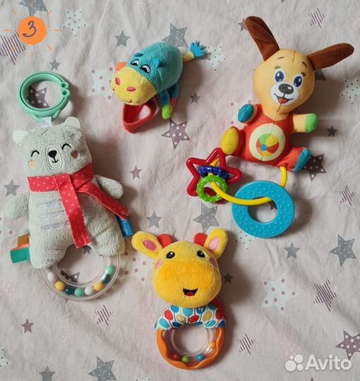 Детские игрушки Погремушки Грызунки Конструктор