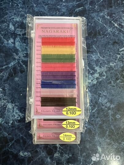 Ресницы для наращивания цветные