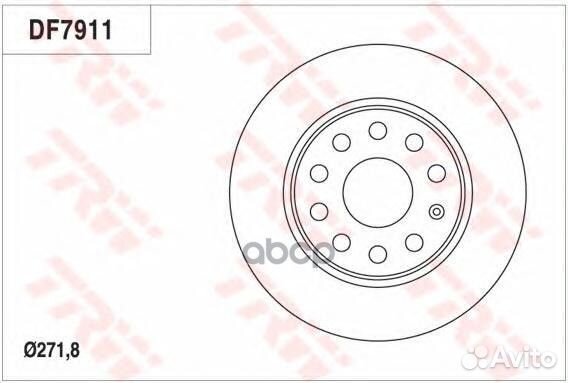 Диск тормозной зад audi A1 2010, A3 2003