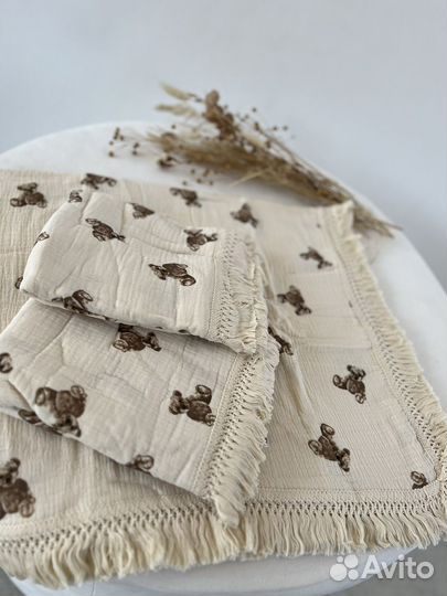 Плед покрывало муслин