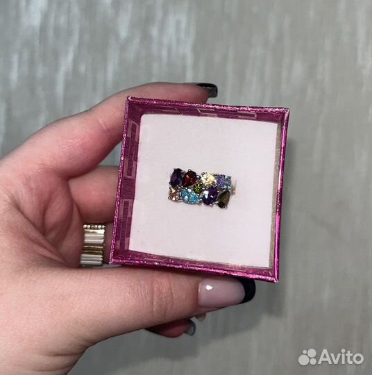 Кольцо женское серебро