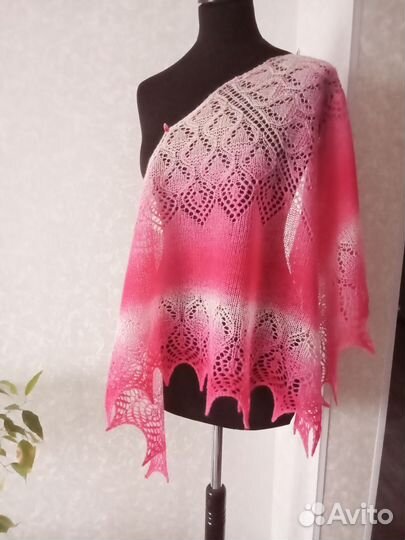 Шаль платок ручной работы