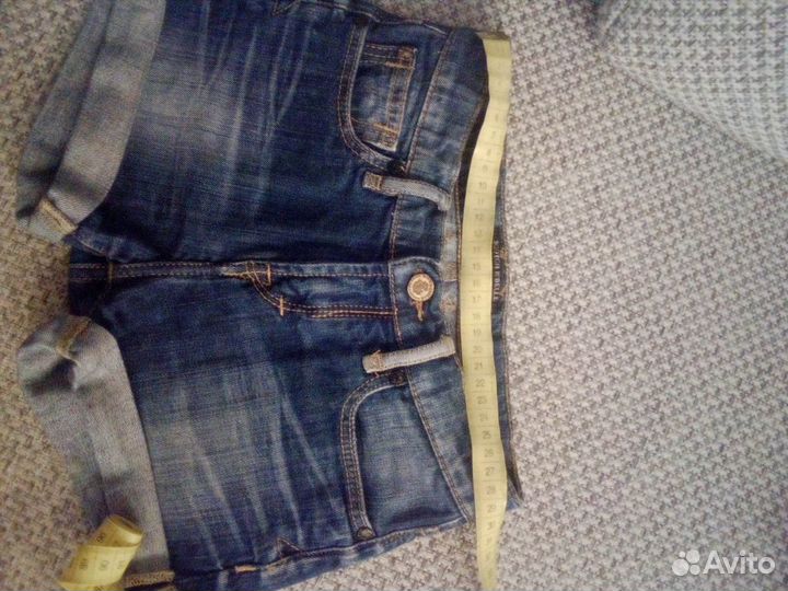 Джинсовые шортики для девочки р-р128