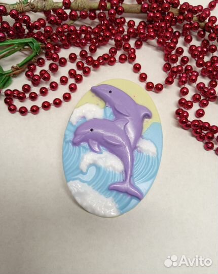 Мыло Дельфины на волнах