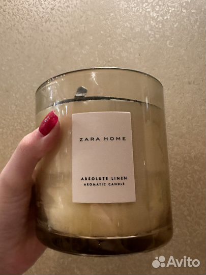 Ароматическая свеча Zara Absolute Linen 620 грамм
