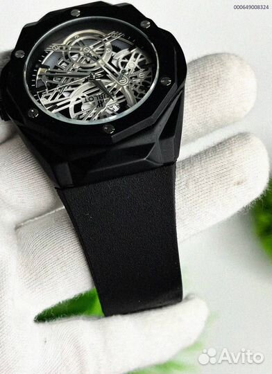 Наручные часы Hublot WHB3 чёрные (Арт.54951)