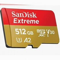 Карта памяти SanDisk Extreme 512 GB