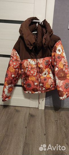 Пуховик zara короткий