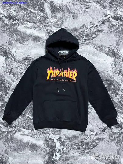 Худи Trasher Flame чёрное (Арт.98078)