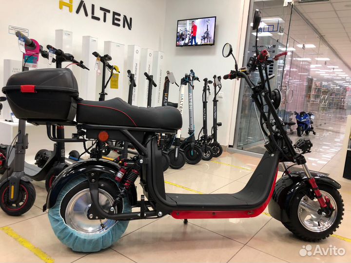 Электроскутер CityCoco White Siberia PRO 2500W