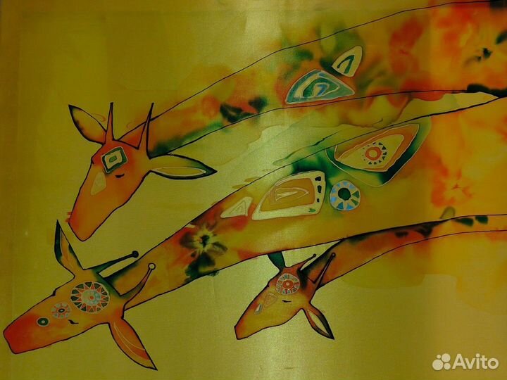 Пано картина на шелке