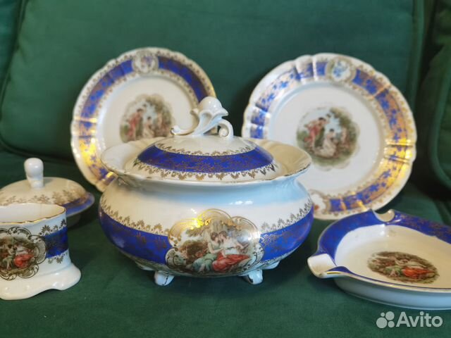 Фарфоровый сервиз по предметно, Оскар Германия 40х