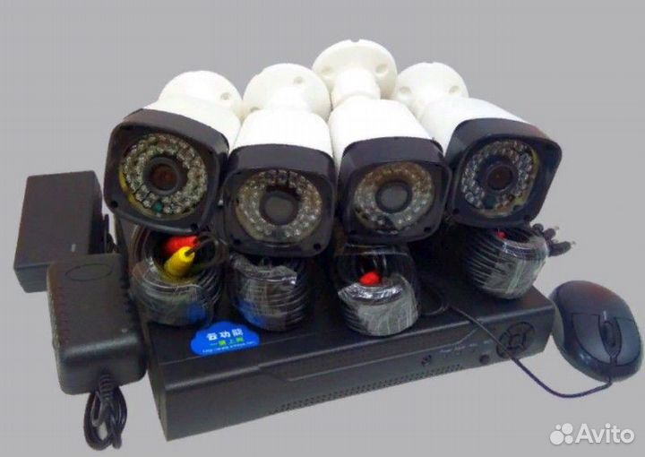 Видеонаблюдение кабель блок питания камера